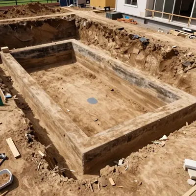 Visuel — terrassement de piscine.